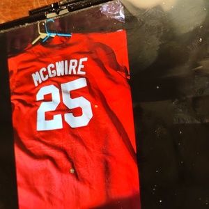 Mark mcguire mlb jersey red and white
